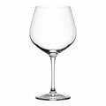 Verre à vin 450 ml en verre transparent à pied pour dégustation