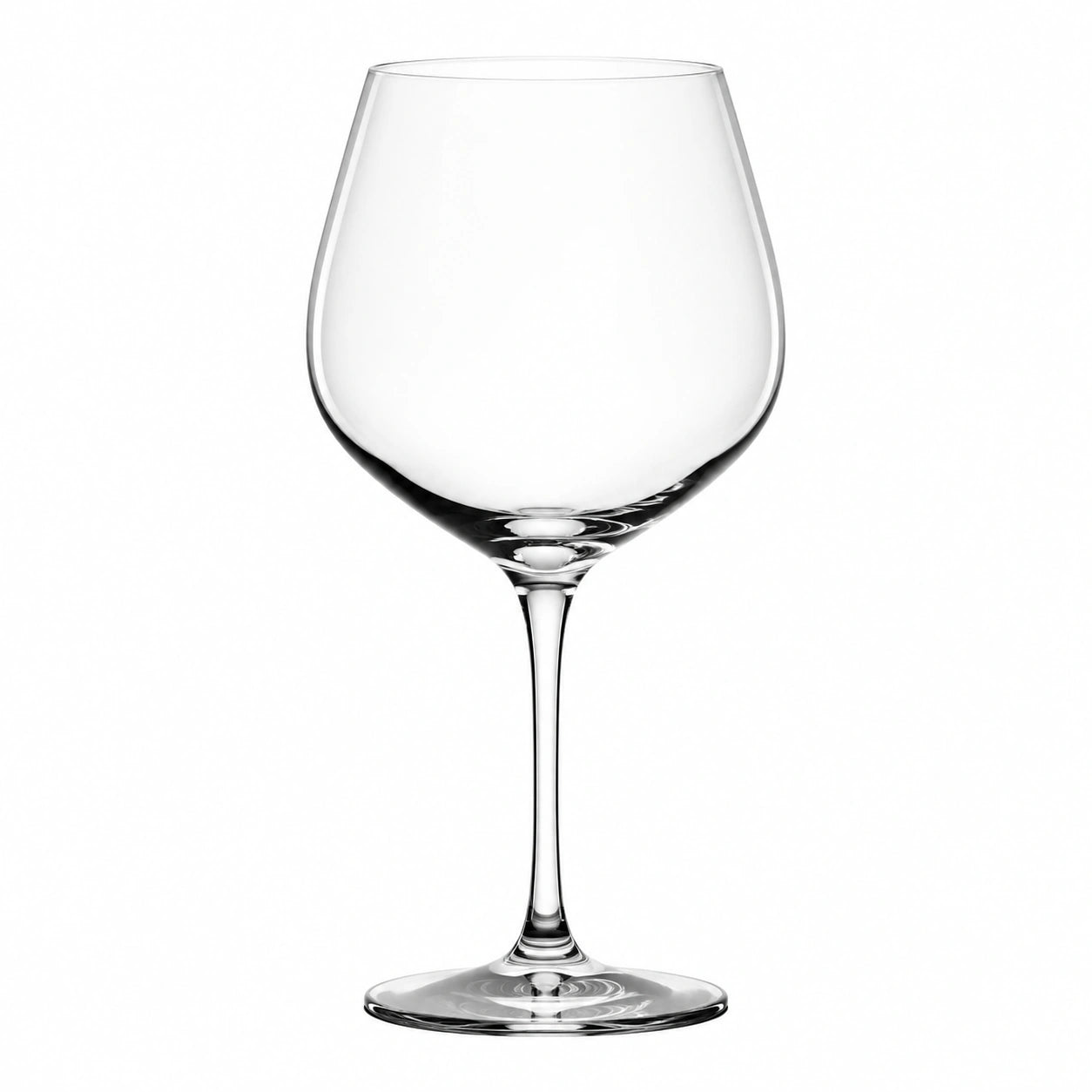 Verre à vin 450 ml en verre transparent à pied pour dégustation