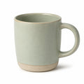 Mug en grès 350 ml 9 cm vert sauge avec anse style artisanal