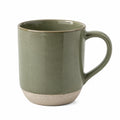 Mug 400 ml en céramique vert sauge 9 x 11 cm avec anse style rustique